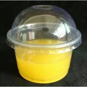 Populer 100 Cup gelas puding mika pudding tutup cembung 80ml plastik