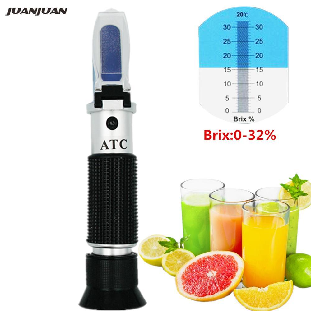 Refraktometer Brix Alat Uji Kadar Gula Genggam Makanan Buah Minuman Brix Konten Alat Buatan Sendiri 