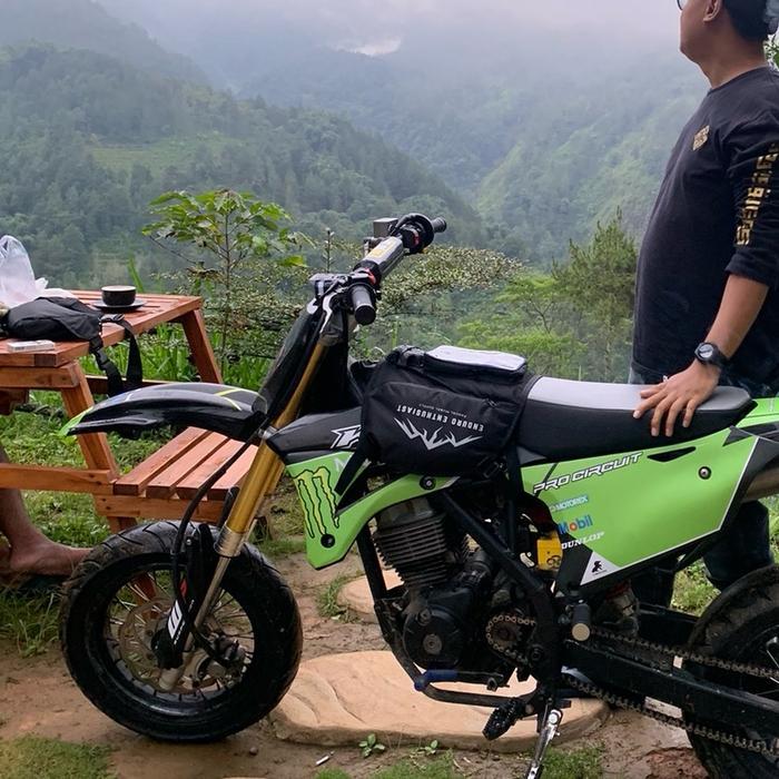 TAS TANGKI TOURING ADVENTURE TRAIL WIN KLX CRF BAHAN WATEROOF TEMPAT GPS TANKBAG MOTOR