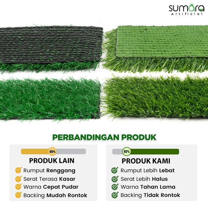 Rumput Sintetis Swiss 3 cm Karpet Rumput Sintetis Dekorasi Hijau
