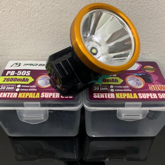 SALE Senter Kepala Head Lamp Led 50W 50 Watt TERMURAH
