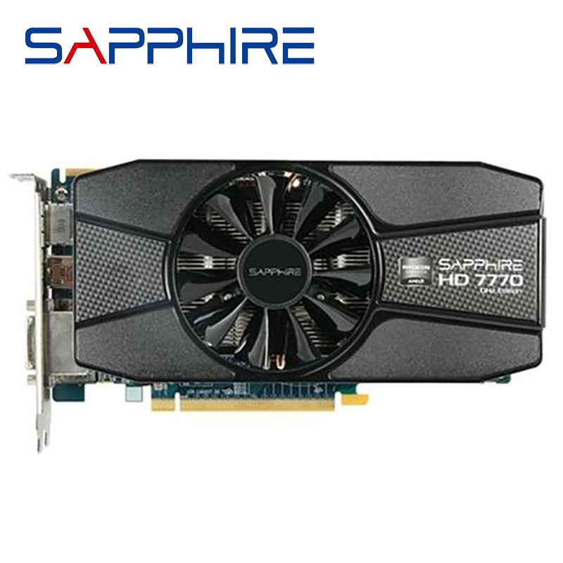 SAPPHIRE Radeon HD 7770 1GB Graphics Cards GPU For AMD HD7770 1G GDDR5 Video Cards PC Computer