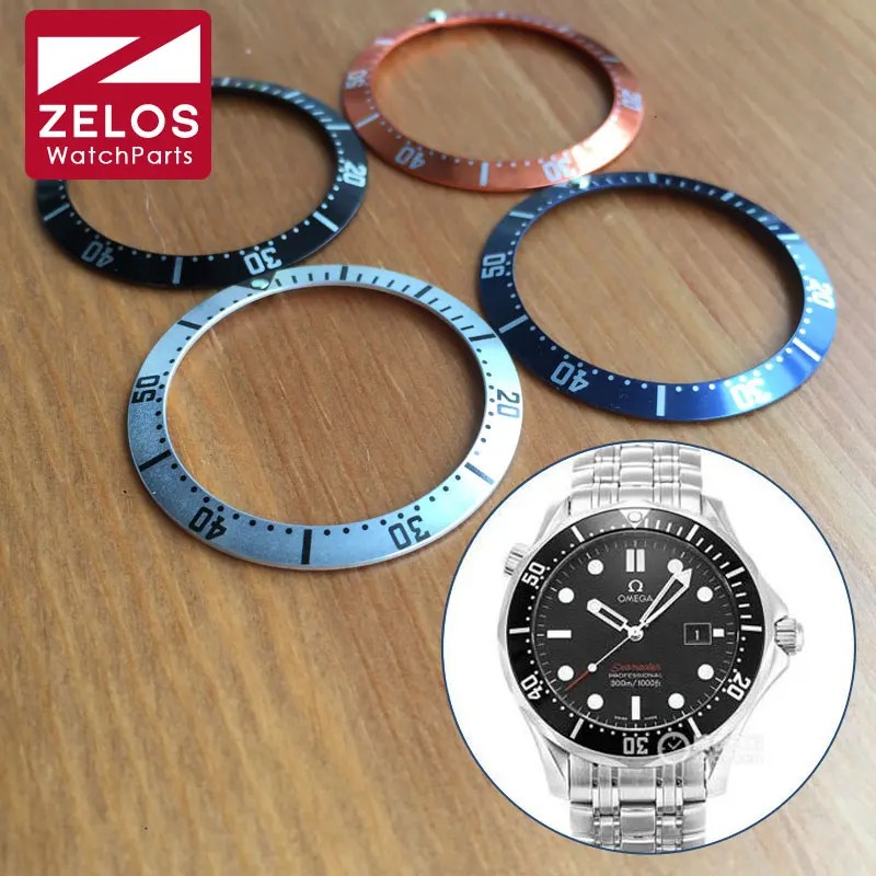Aluminum Watch Bezel For Omega Seamaster Automatic 38Mm Watch Insert 212.30.41.61.01.001