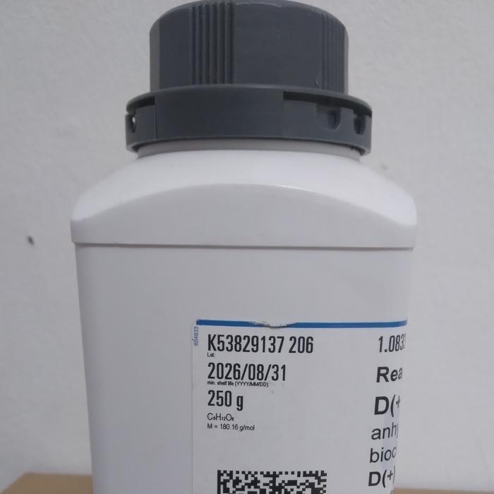 GLUKOSA. GLUCOSE. D(+)-GLUCOSE ANHYDROUS 250G. MERCK