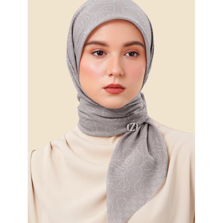 ZYTADELIA Sashiko Scraves Series - Taupe Terbaru