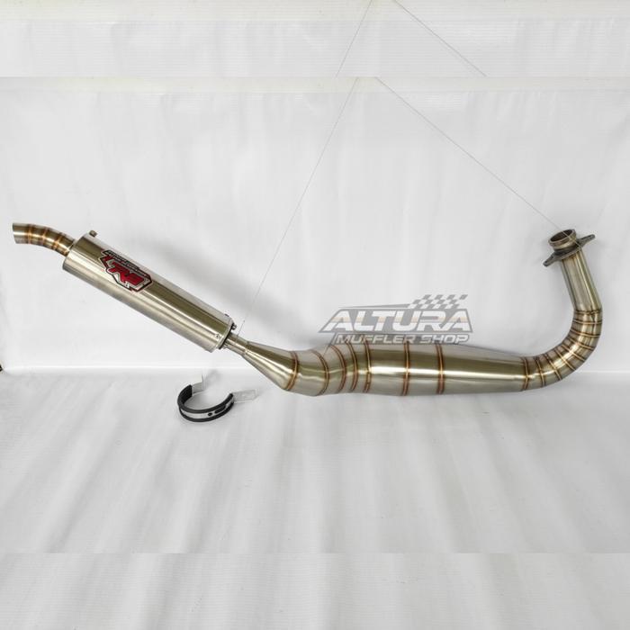 Knalpot R9 Kolong Telo Cobra Silencer Stainless Steel Kenalpot Rx King Rx-King Motor 2 Tak