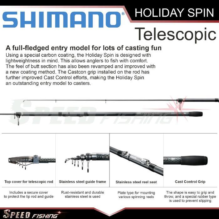 Joran Pancing SHIMANO Holiday Spin 385 405 425 EX DX CX Joran Surf Pasiran