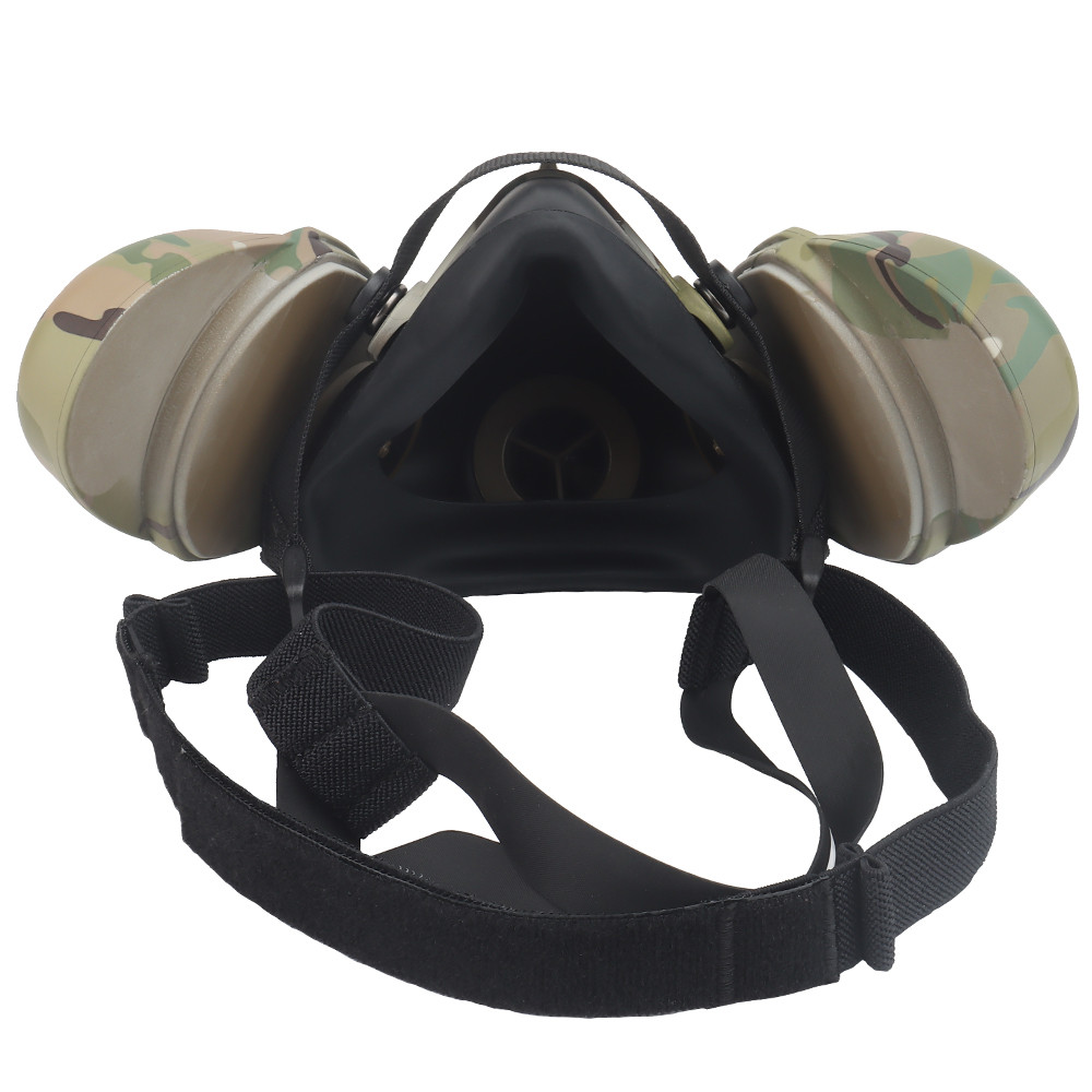 Special Tactical Respirator Mask Half Face Gas Mask For Militar Paintball Airsoft Hunting Cs Game