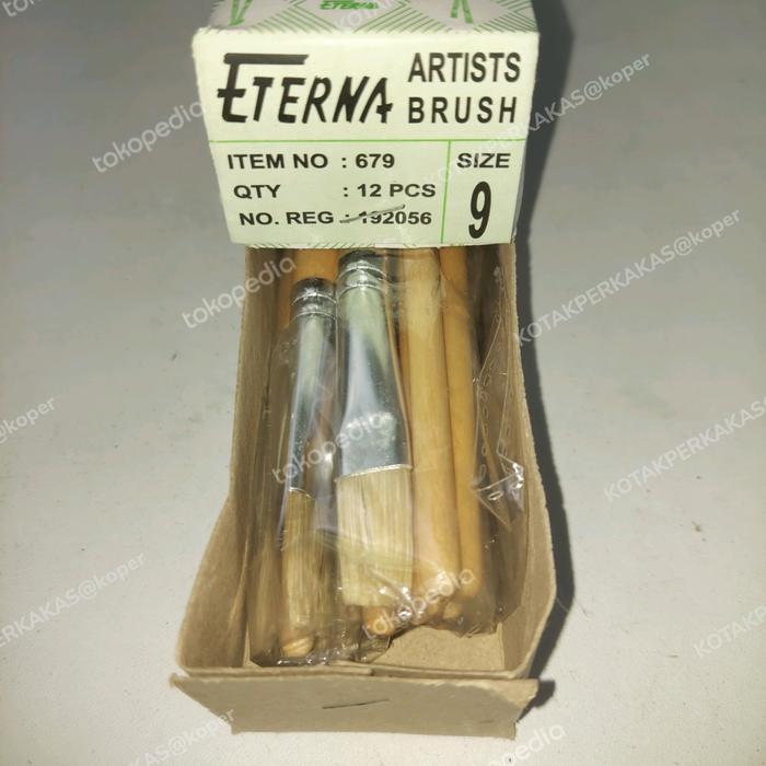 Kuas Lukis ETERNA nomor 9 per 1 lusin