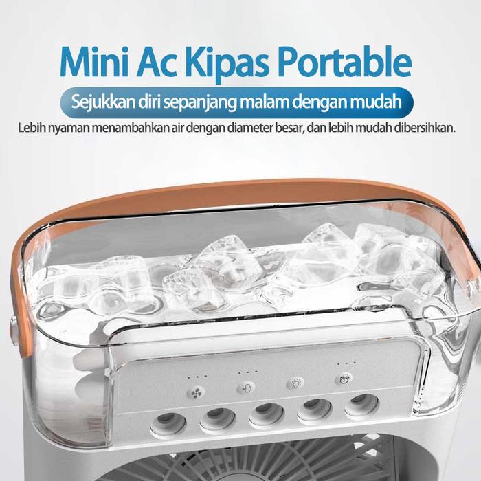 Air Cooler Fan Ac Mini Kipas Penyejuk Uap Air Conditioner Humidifier Terbaik