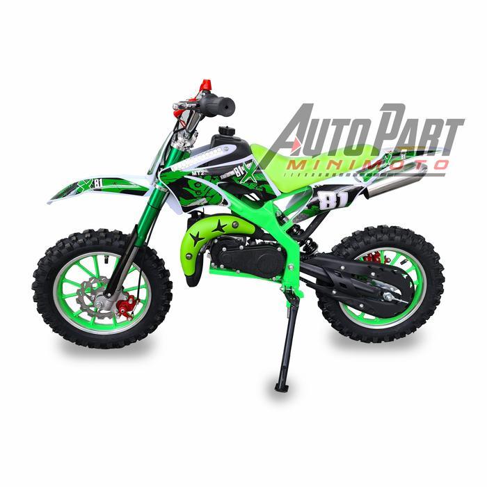 Motor Mini Trail MT2 X81 Trail Mini 50cc 2T Pullstarter Automatic - Hijau