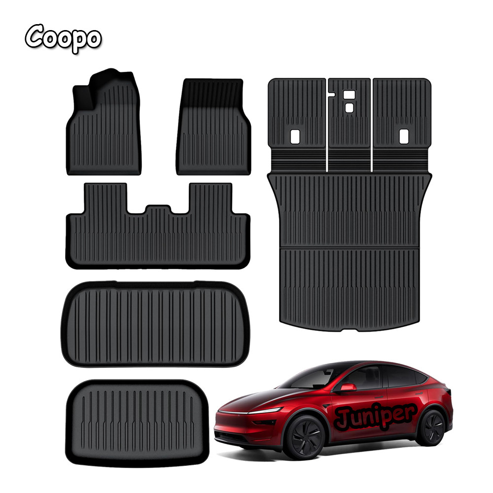 For Tesla New Model Y Juniper 2026 2025 TPE Floor Mats Durable Design Waterproof Luggage Mat Model y