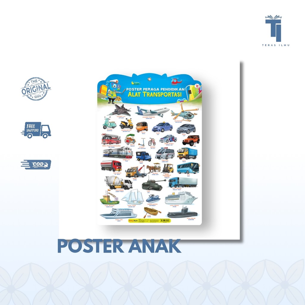 Teras Ilmu - Childrens Books | Poster Peraga Pendidikan Alat Transportasi (Bahan Ppc) by Tim Wudi