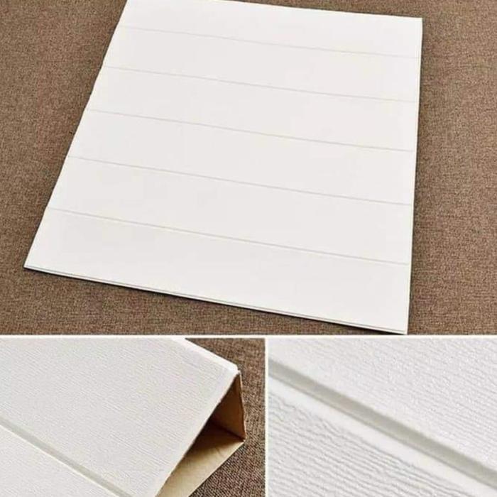 "New" Wallpaper/wallfoam Dinding 3D Foam Serat / Motif Kayu 5mm