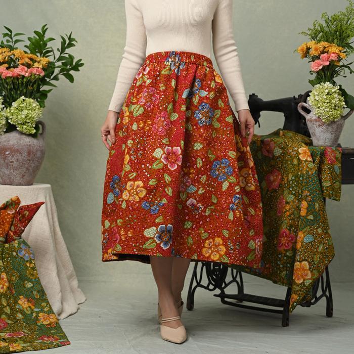 NONA RARA - Pias Encim P0570, Rok batik wanita modern
