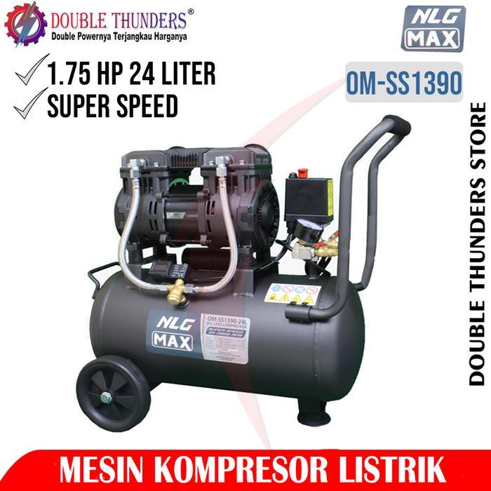 Izumi Max OM SS1390 1,75HP 24 Liter Mesin Kompresor Oiless Super Speed