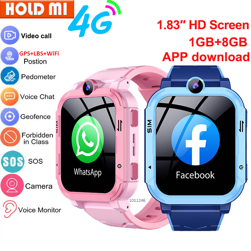 4G Kids Smart Watch Gps Wifi Tracker Location Video Call Sos Call Back Monitor Phone Watch Children