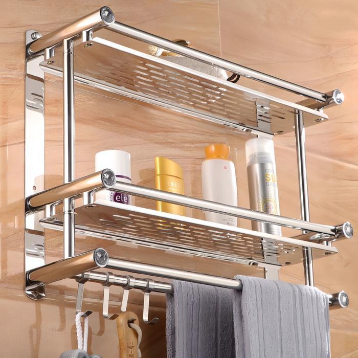 Rak Handuk Gantungan Dinding Stainless Steel Rak Dinding Rak Bumbu Dapur Stainless Steel Rak Handuk