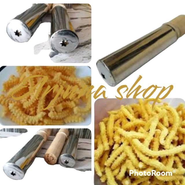 2 Pcs Cetakan Kue Akar Kelapa Kayu cetakan kue kecipir