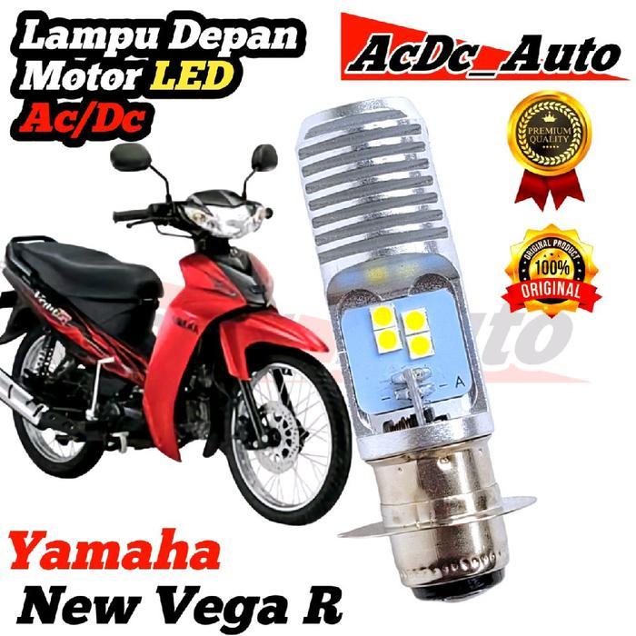 SALE Lampu Depan Motor Yamaha New Vega R LED Putih Ac/Dc Pengganti Dop/Bohlam Standart WrT19