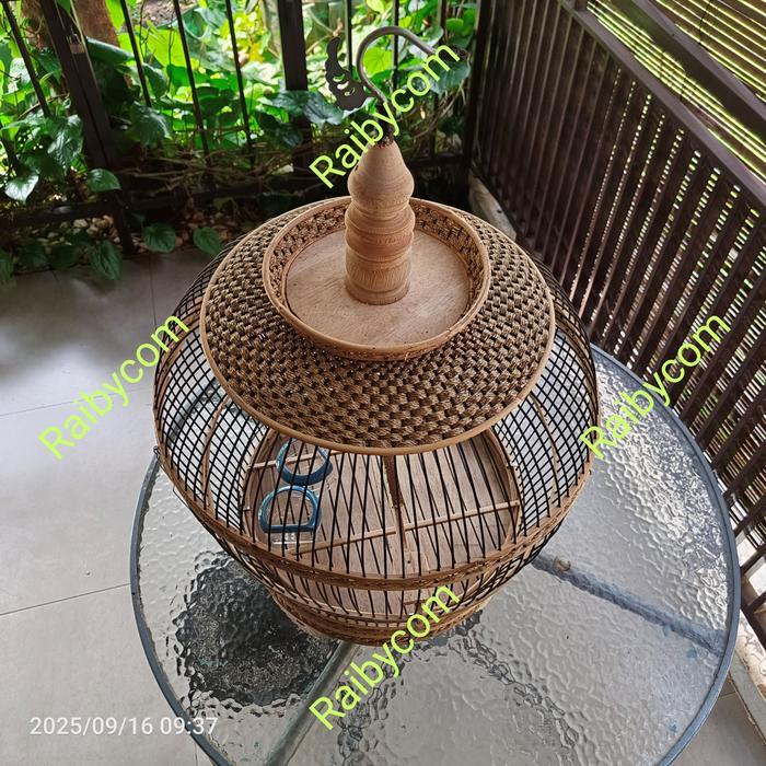 KANDANG BURUNG PUTER TEKUKUR DERKUKU PERKUTUT SANGKAR ANYAMAN ROTAN Gratis Ongkir