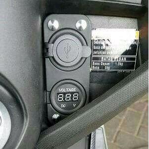 (COD) Casan Hp Motor Charger USB + Voltmeter Nmax Vario 125 150 Vixion Dll