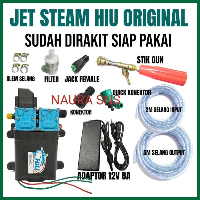 Alat cuci steam jet steam pompa dc hiu dobel pompa high pressure Car Dinamo