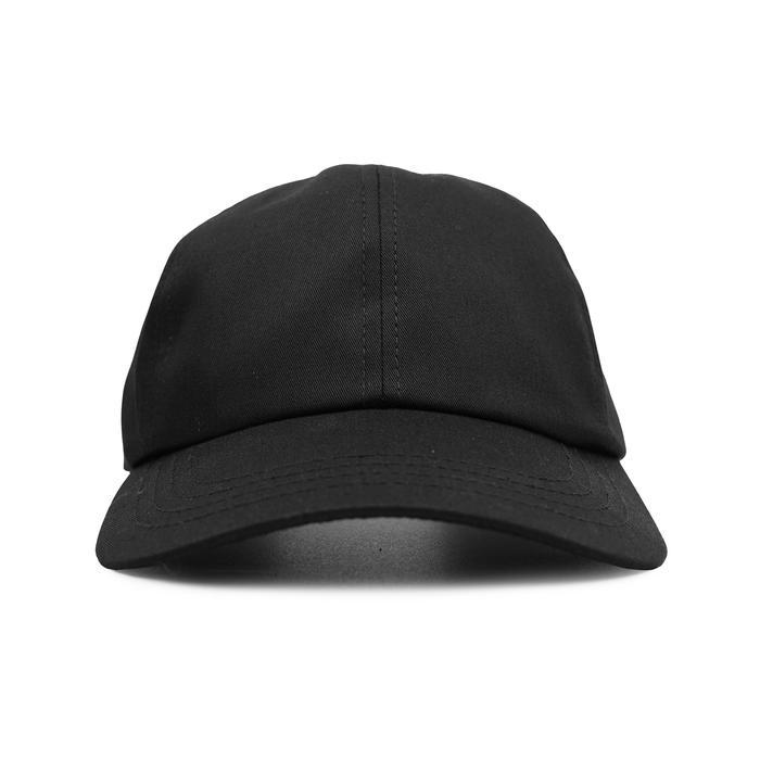 Ready BOYSCODE Topi Baseball Polo Cap Basic Distro Pria Wanita Polos Hitam Fullblack