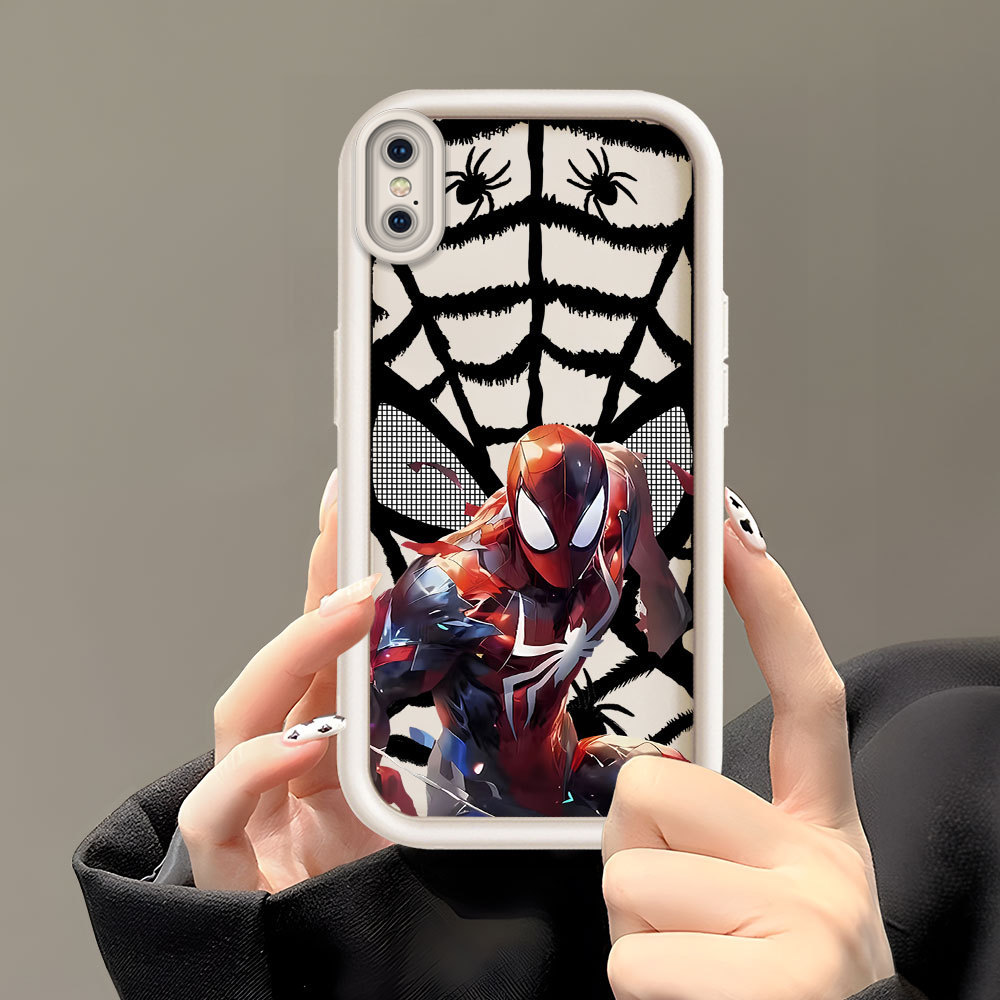 Casing Hp Untuk For Compitable With iPhone X XS Softcase Mode Fashion SpiderMan 6119 Soft Cesing Imu