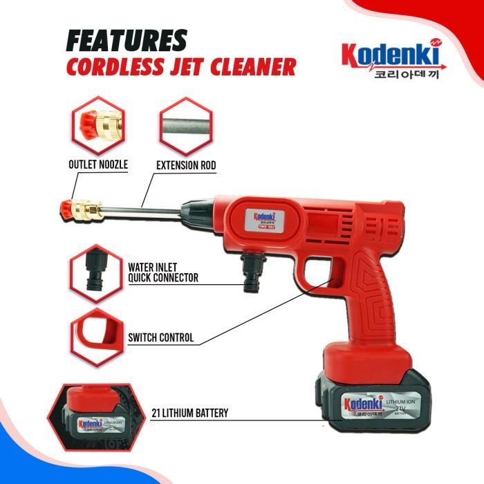 Cordless Jet Cleaner Kodenki Mesin Cuci Mobil Motor Ac Multifungsi Terbaik