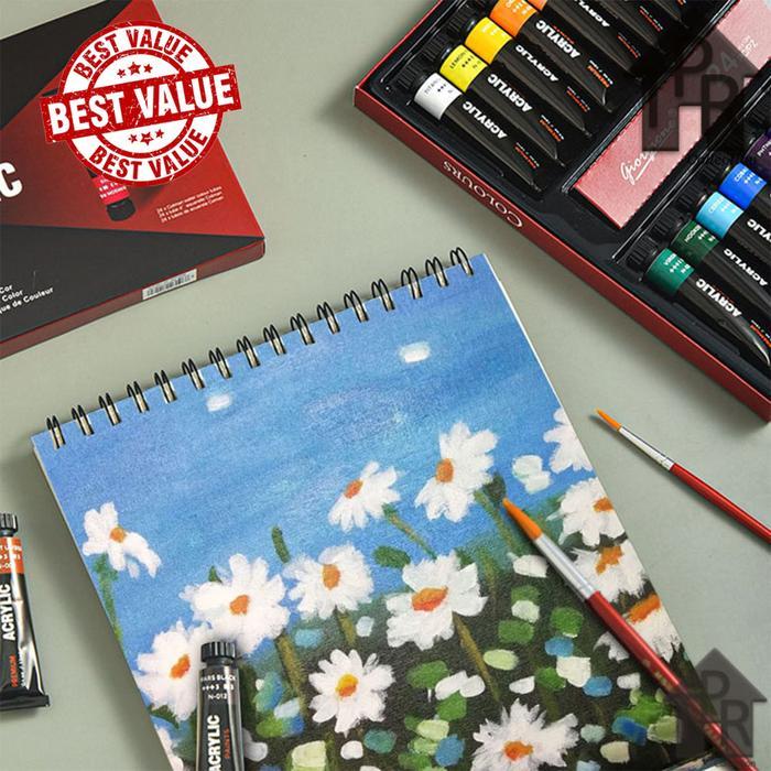 Ready Set cat lukis akrilik premium komplit / tube12ml. x 12/24/30 warna