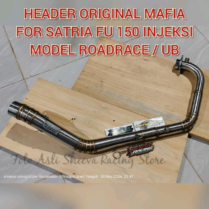 Header / Leher Knalpot Mafia Original Khusus Satria Fu Injeksi Fufi 150 Roadrace Khusus Underbone