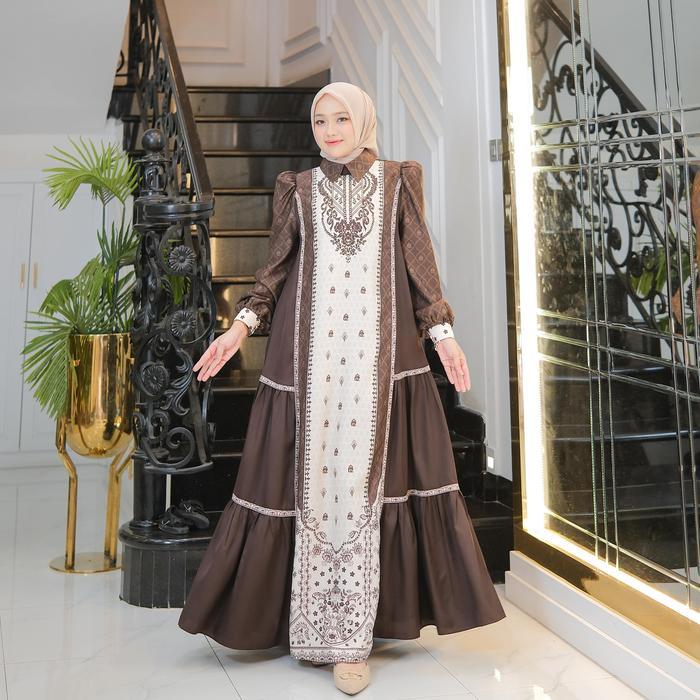 Gwenza - Victoria Dress Motif - Muslim Wanita