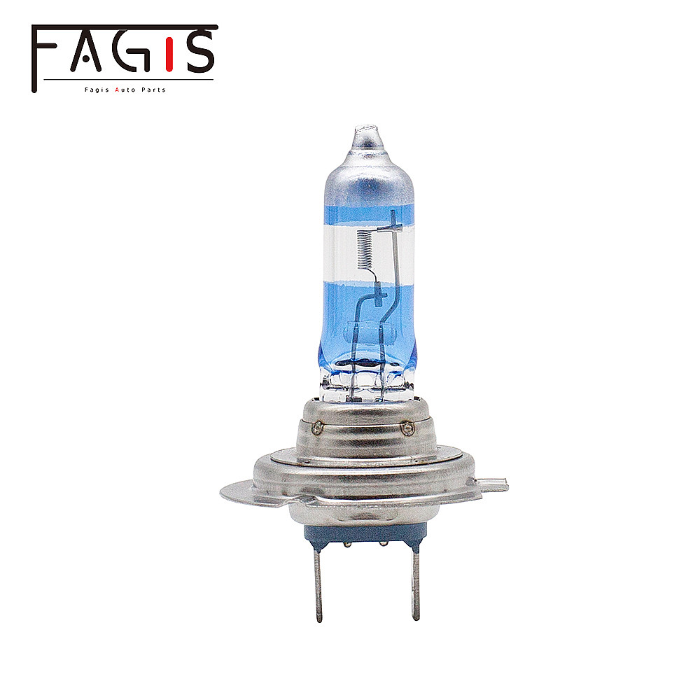 Fagis 2pcs White H1 H3 H4 H7 55W 12V Halogen Lamp Super Bright White Bulb Halogen Headlight Car Head
