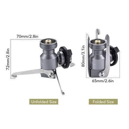 Campingmoon Aluminium Alloy Gas Stove Adapter 3 Leg Z23-Cb