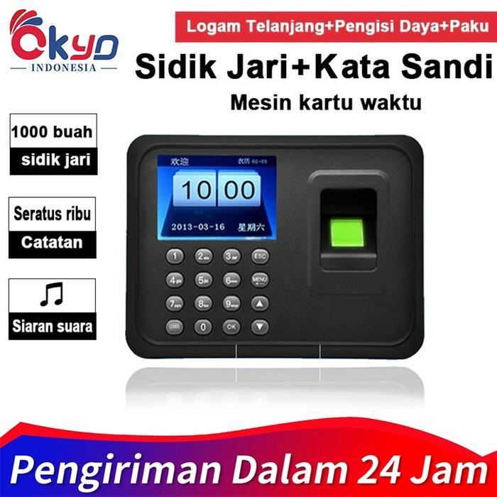 Mesin Absensi Sidik Jari Bahasa Indonesia - Usb Mesin Absensi Mesin Absensi Sidik Jari Biometrik