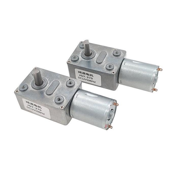 ZGY370 WORM GEAR MOTOR JGY370 4632 DC 6V 12V 24V HIGH TORQUE WORM REVERSIBLE TURBO METAL GEARED