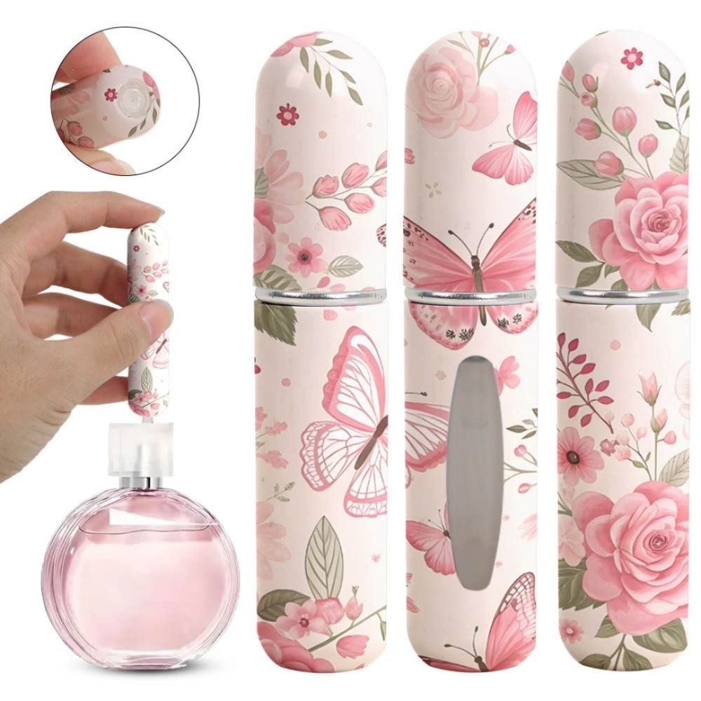 5ml Mini Perfume Bottle Essential Oil Alcohol Spray Atomizer Bottle Spray Rotating Bottle Refillable