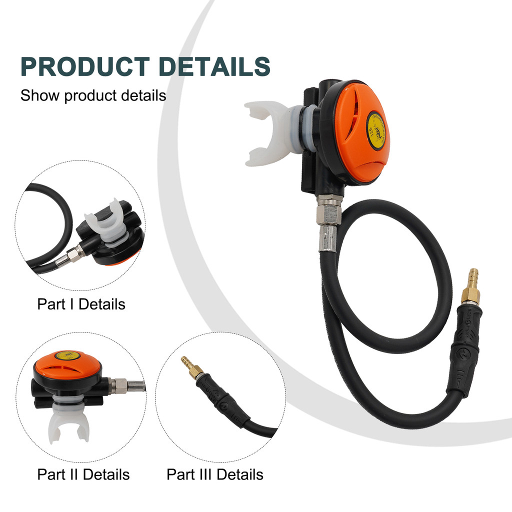 145PSI Scuba Diving Dive Regulator Dive Diving Hookah Hose Regulator Scuba Stage Parts Portable