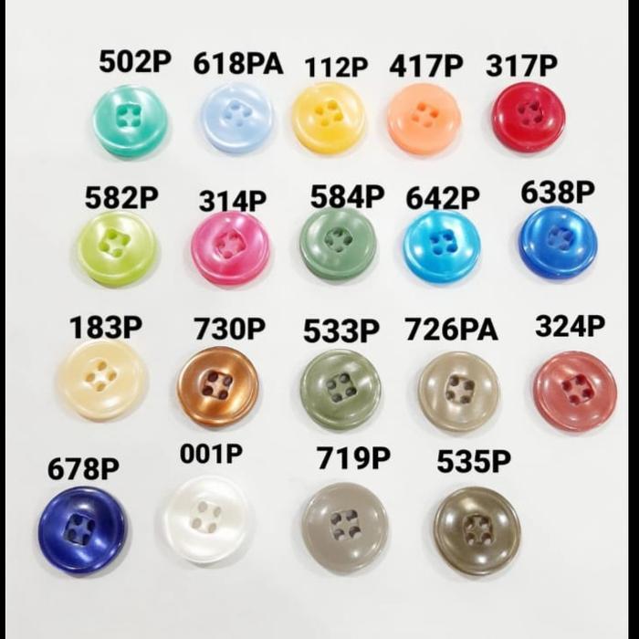 kancing scv 12 kecil / kancing baju / kancing polos