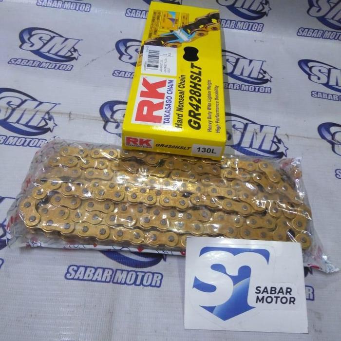 Rantai Rk Takasago 428Hslt - 130L (Gold)