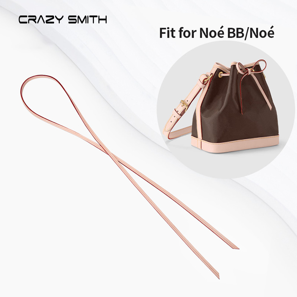 CRAZYSMITH Bag Straps Drawstring for LV Noe BB nano Mini Petit Bucket Bags Vachetta Leather