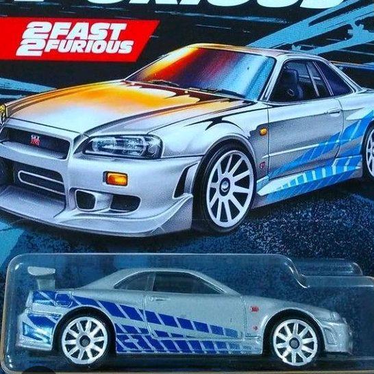 HOT WHEELS HOTWHEELS FAST FURIOUS NISSAN SKYLINE R34 LOOSE