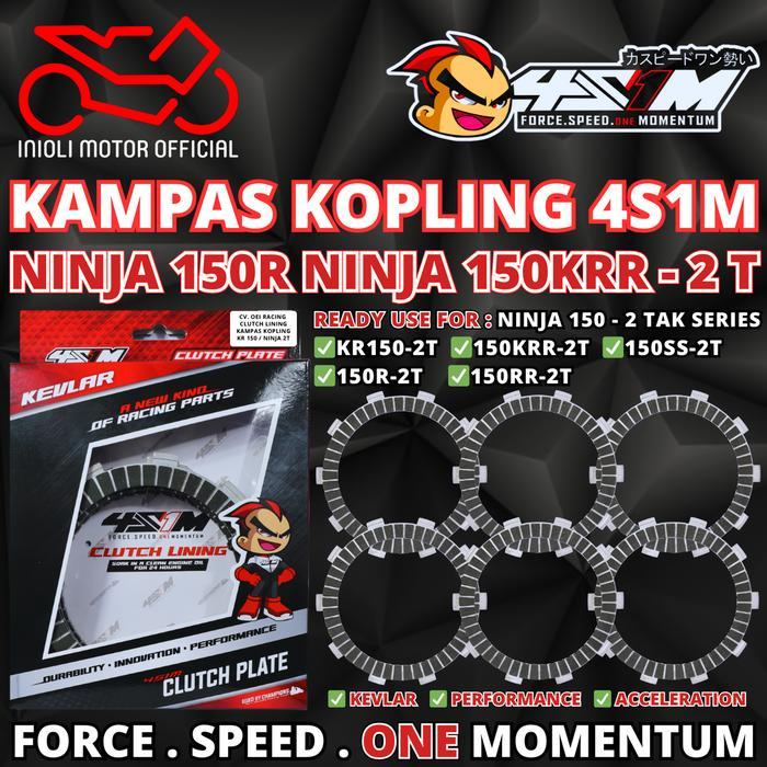 4S1M Kampas Kopling 4S1M Racing Ninja 150R 150Ss 150Rr Kawasaki Ninja 2T 2 Tak Kr150 Ninja 150Krr