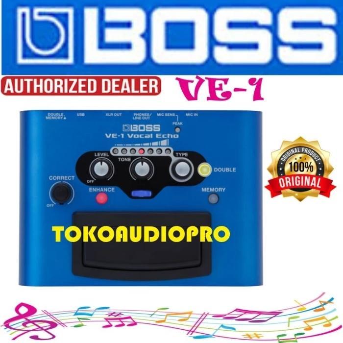 Efek Boss Ve-1 Vocal Echo Harmonist Effects Processor Stompbox Guitar Pedal Boss Ve1 Co