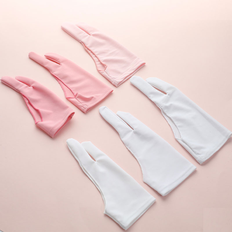 Two-Finger Drawing Glove Suitable For Both Anti-Fouling Glove For Drawing Tablet