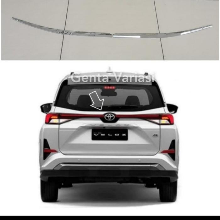 Ready List Kaca Belakang mobil Avanza / Xenia 2022 warna chrome