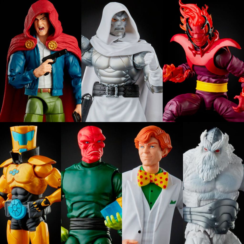 Marvel Legends Red Skull No Gun Aim Scientist The Hood Dr Doom Arcade Dormammu Xemnu Baf Wave 6"