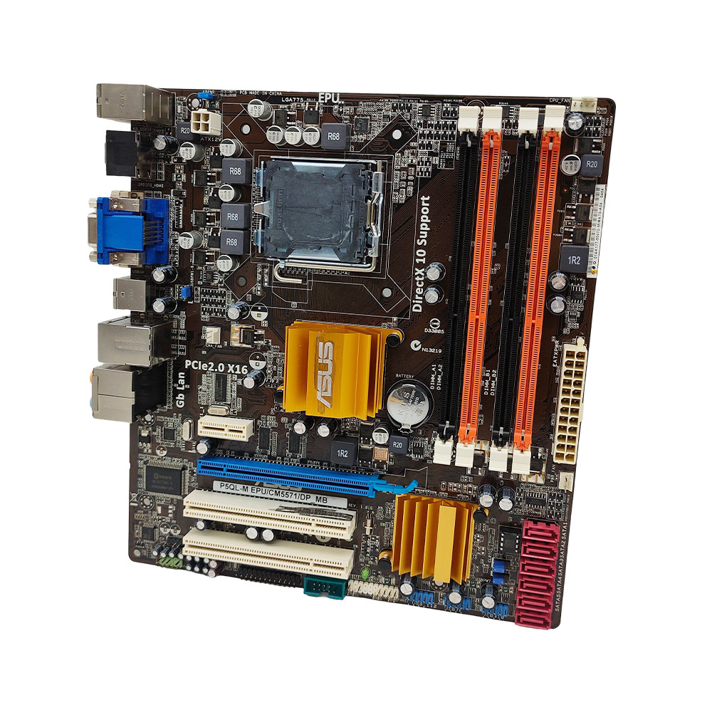 P5Ql-M Epu Intel G43 Motherboard Lga 775 Core 2 Duo E4300 E7200 E8300 Memory Ddr3 Ii Usb2.0 Pci-E