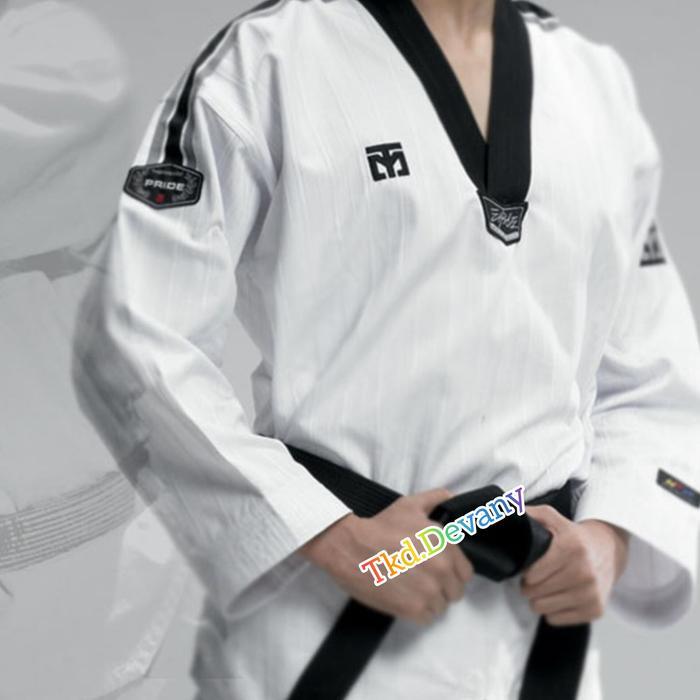 Dobok Mooto Pride, Seragam Taekwondo, Uniform Taekwondo Mooto Serat Karbon Kotak Kecil